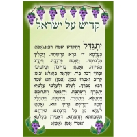 Mini Kaddish Card Green#207M